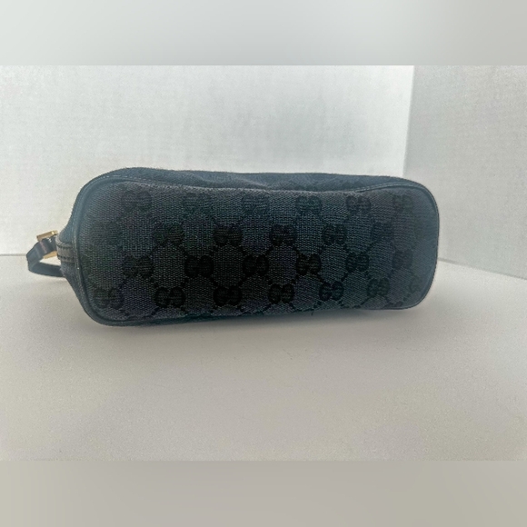 Auth GUCCI GG Canvas Pouch Purse Hand Bag Black Canvas - Picture 6 of 16